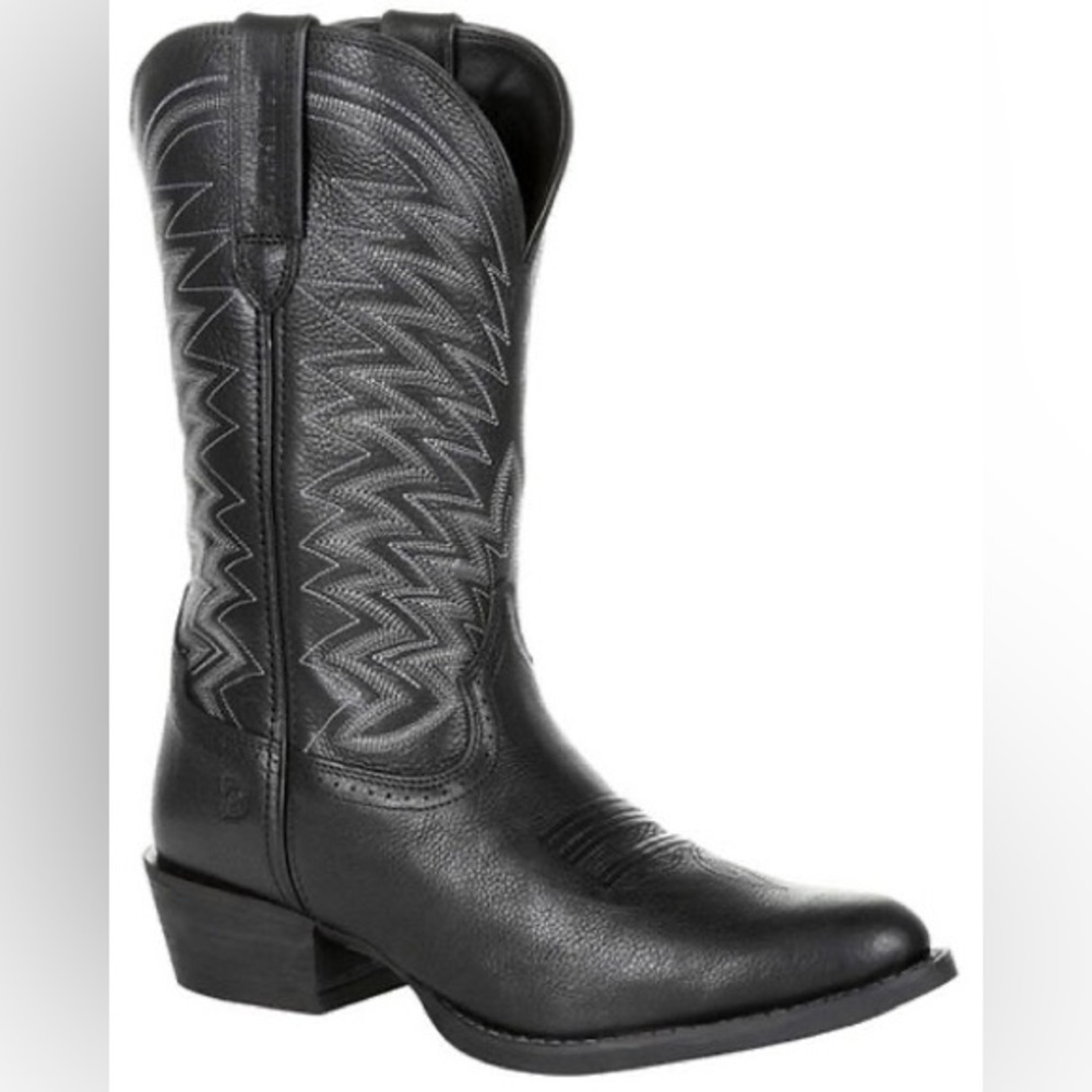 Durango Rebel Men’s 12” Frontier Black Western R-Toe Boots Size 9M DDB0241